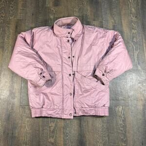 Vintage 90s Eddie Bauer Goose Down Pink Jacket